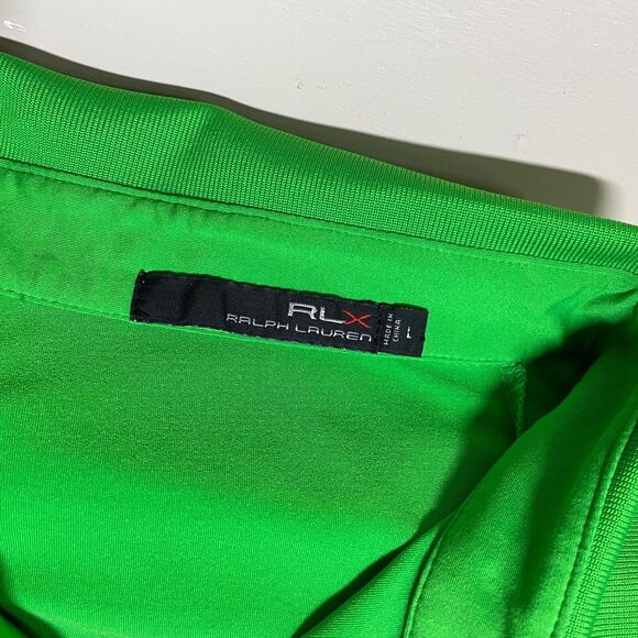 RLX Polo Shirt‎ Mens Size Large Performance Fit Polo Shirt Green Embroidery EUC - Picture 3 of 9